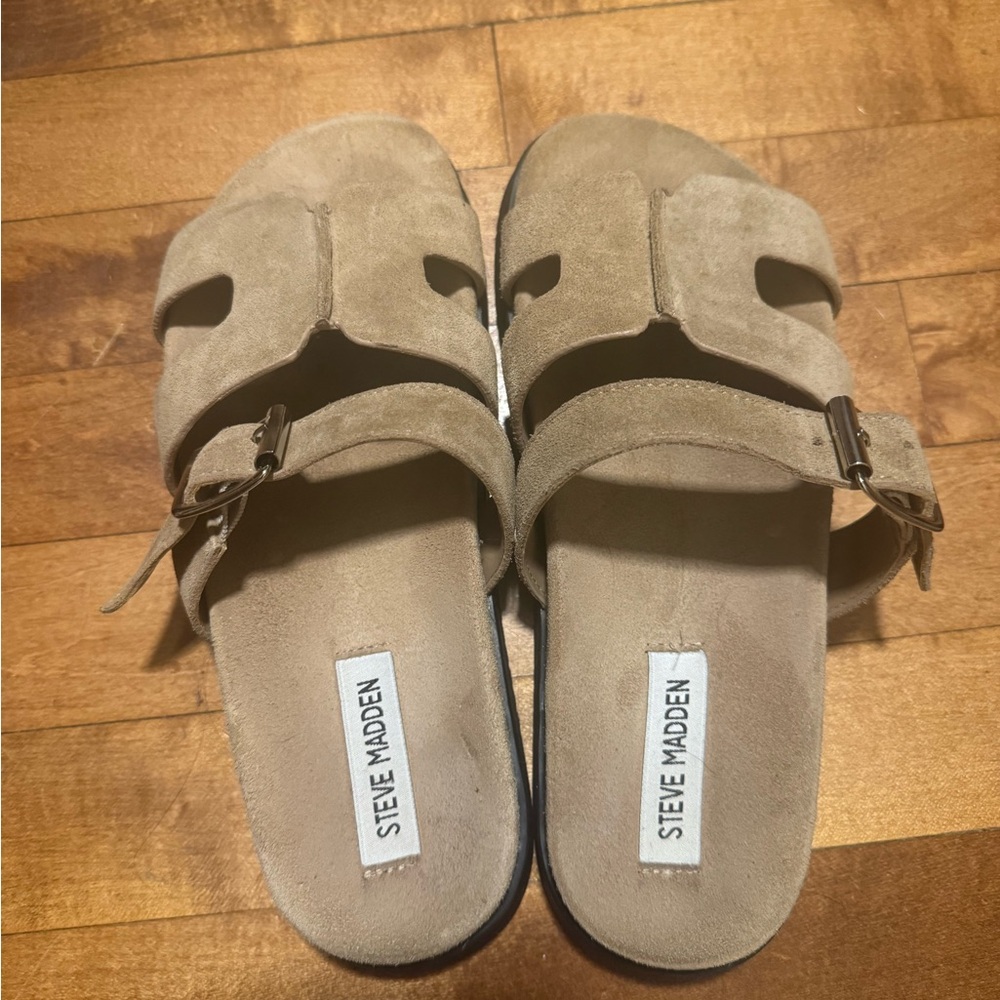 Steve Madden Mayven Suede Slide Sandals